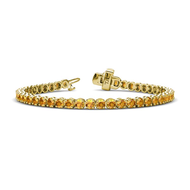 Izarra 3.90 mm Citrine Eternity Tennis Bracelet 