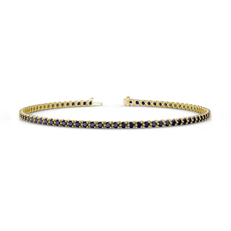 Cliona 2.00 mm Blue Sapphire Eternity Tennis Bracelet 