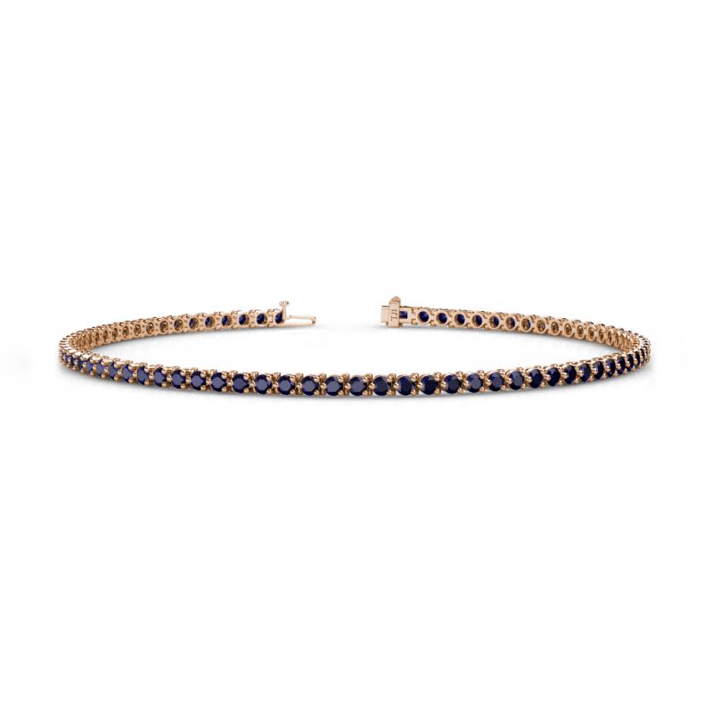 Cliona 2.00 mm Blue Sapphire Eternity Tennis Bracelet 