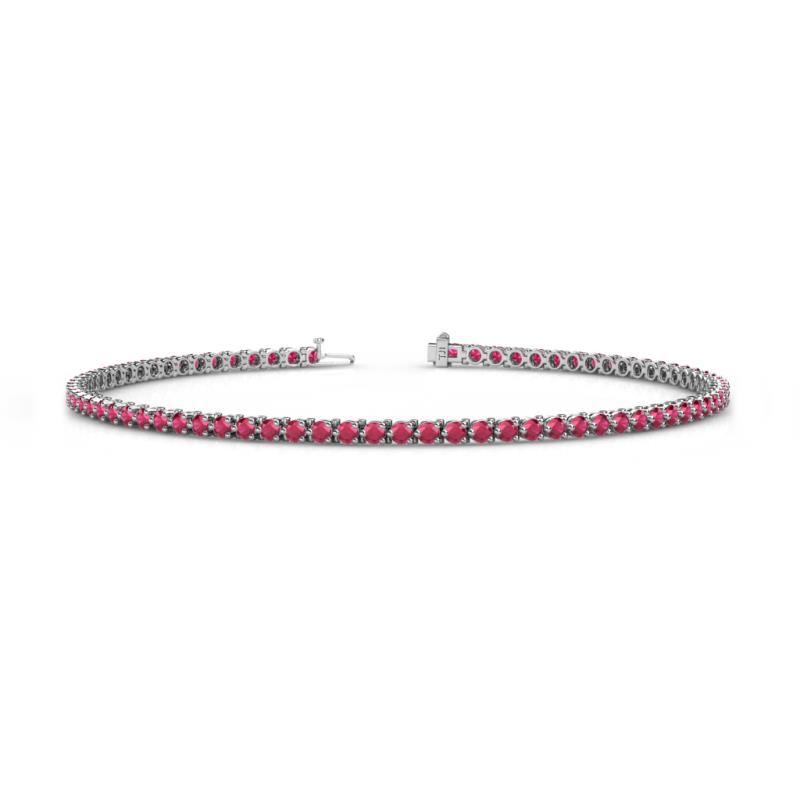 Cliona 2.00 mm Ruby Eternity Tennis Bracelet 