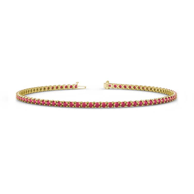 Cliona 2.00 mm Ruby Eternity Tennis Bracelet 