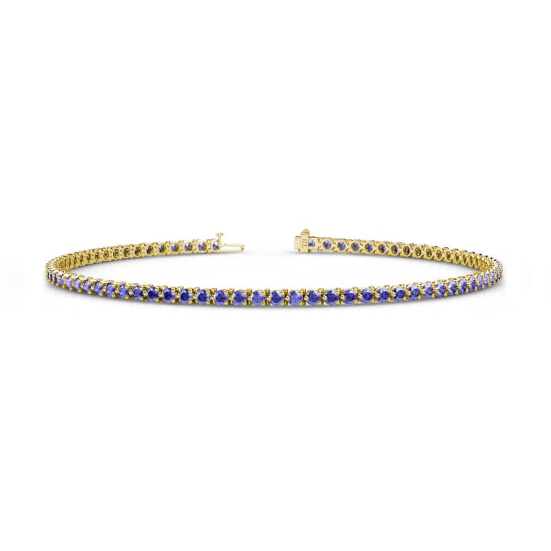 Cliona 2.00 mm Tanzanite Eternity Tennis Bracelet 