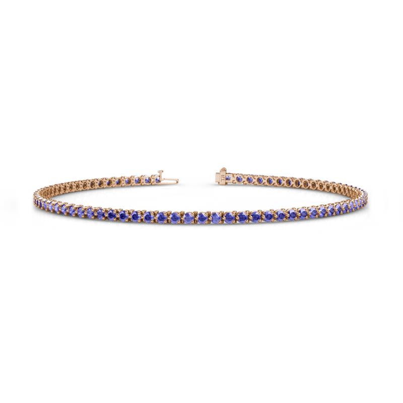 Cliona 2.00 mm Tanzanite Eternity Tennis Bracelet 