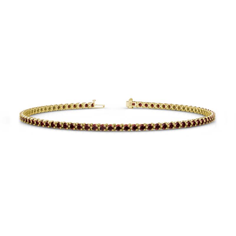 Cliona 2.00 mm Red Garnet Eternity Tennis Bracelet 