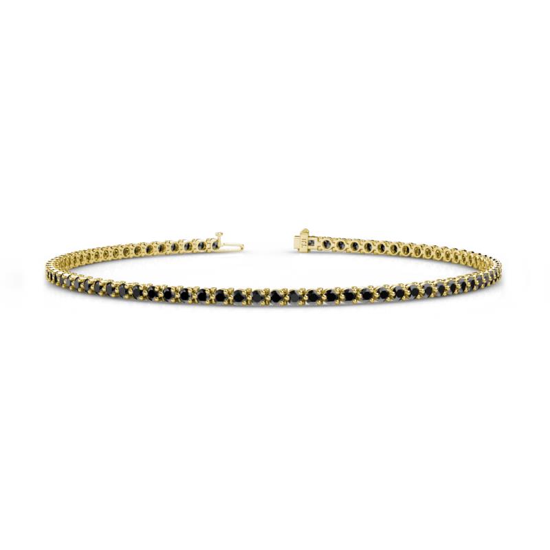 Cliona 2.00 mm Black Diamond Eternity Tennis Bracelet 