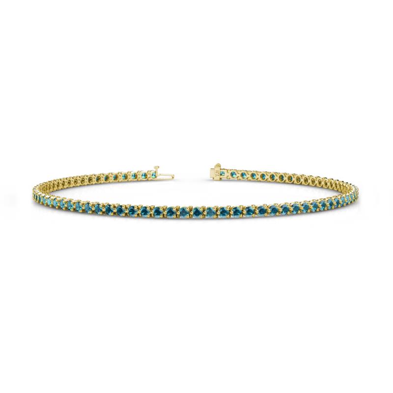 Cliona 2.00 mm London Blue Topaz Eternity Tennis Bracelet 