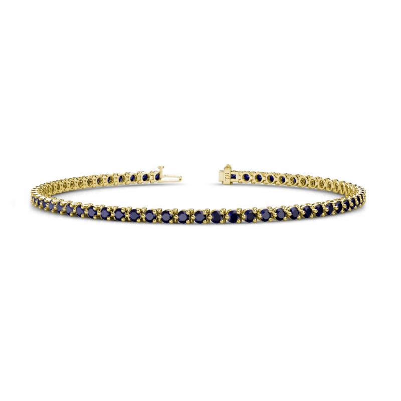 Cliona 2.40 mm Blue Sapphire Eternity Tennis Bracelet 