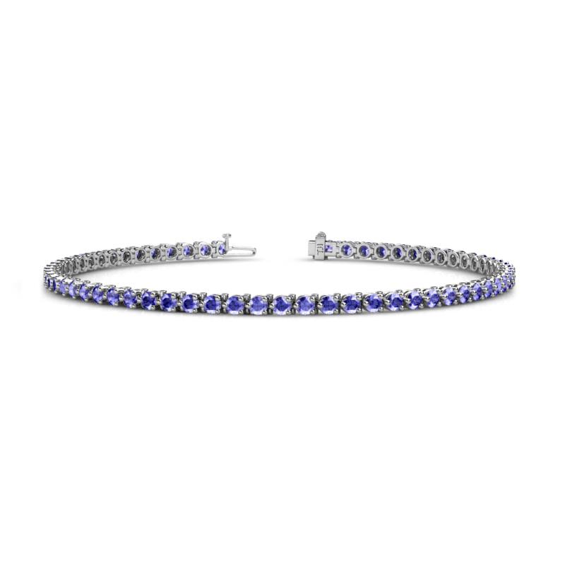 Cliona 2.40 mm Tanzanite Eternity Tennis Bracelet 