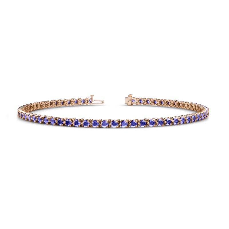 Cliona 2.40 mm Tanzanite Eternity Tennis Bracelet 
