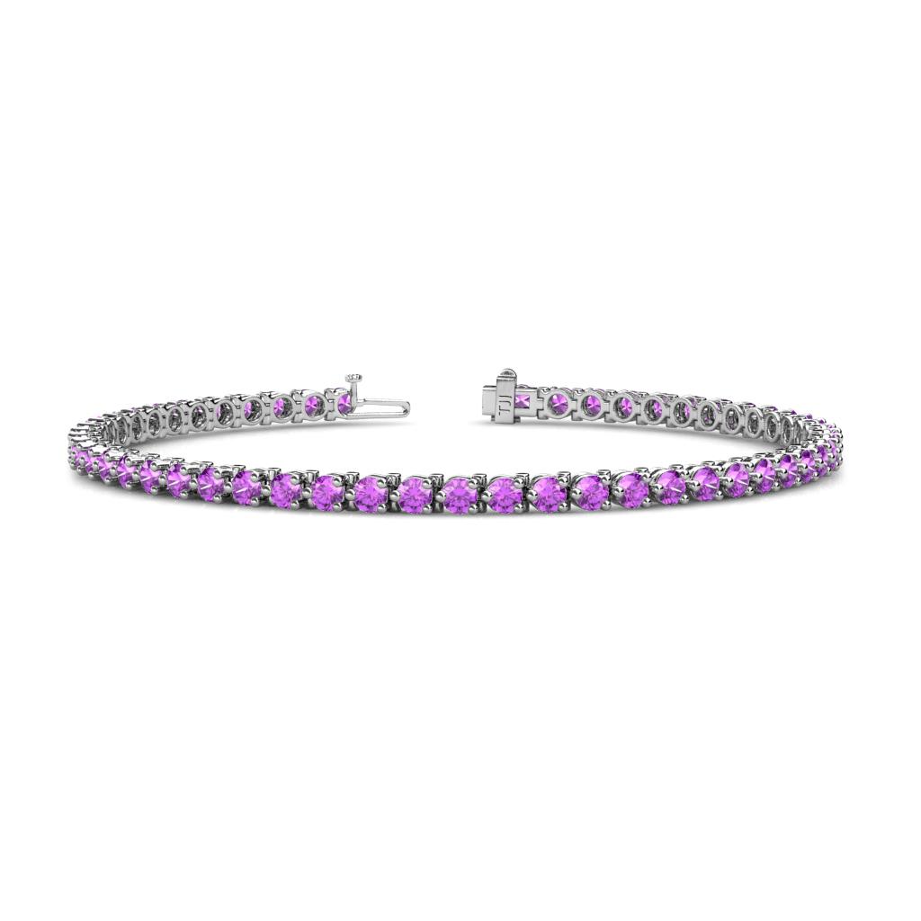 Cliona 2.70 mm Amethyst Eternity Tennis Bracelet 