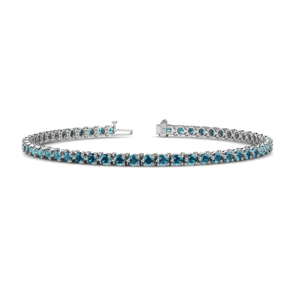 Cliona 2.70 mm London Blue Topaz Eternity Tennis Bracelet 