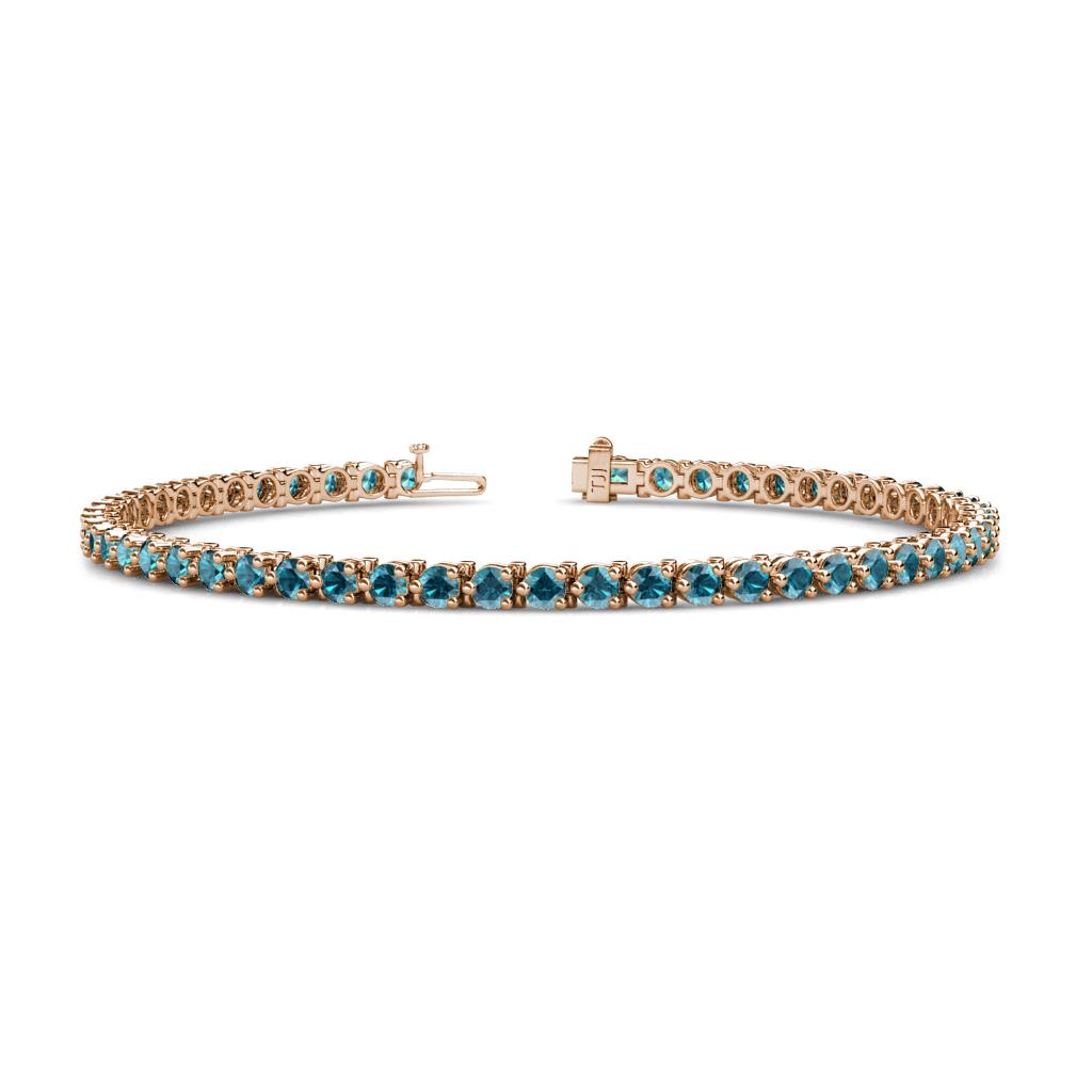 Cliona 2.70 mm London Blue Topaz Eternity Tennis Bracelet 