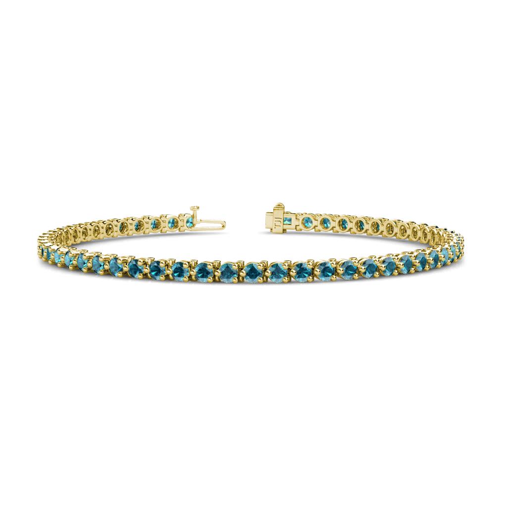 Cliona 3.00 mm London Blue Topaz Eternity Tennis Bracelet 