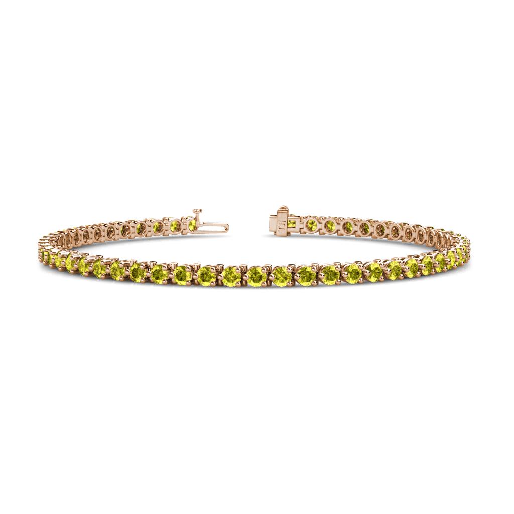Cliona 3.00 mm Yellow Diamond Eternity Tennis Bracelet 