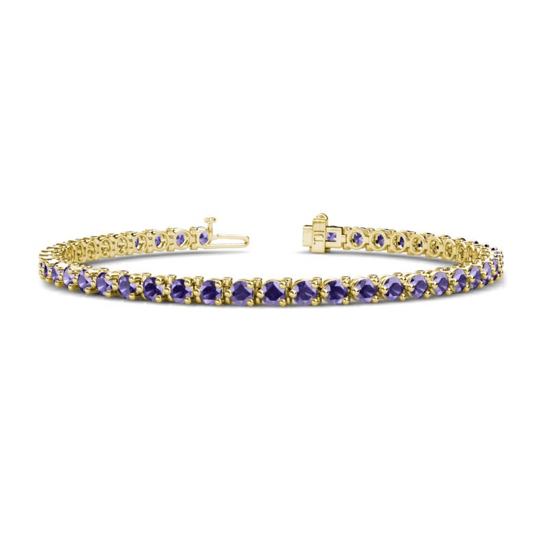 Cliona 3.30 mm Iolite Eternity Tennis Bracelet 