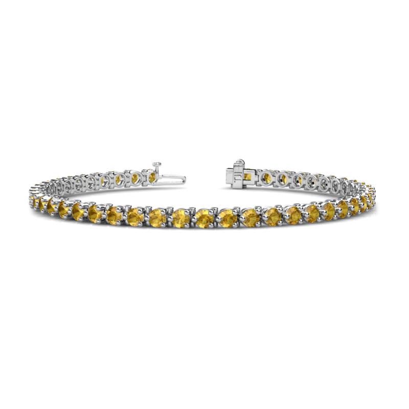 Cliona 3.60 mm Citrine Eternity Tennis Bracelet 
