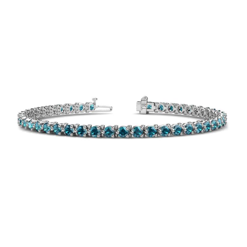 Cliona 3.60 mm London Blue Topaz Eternity Tennis Bracelet 