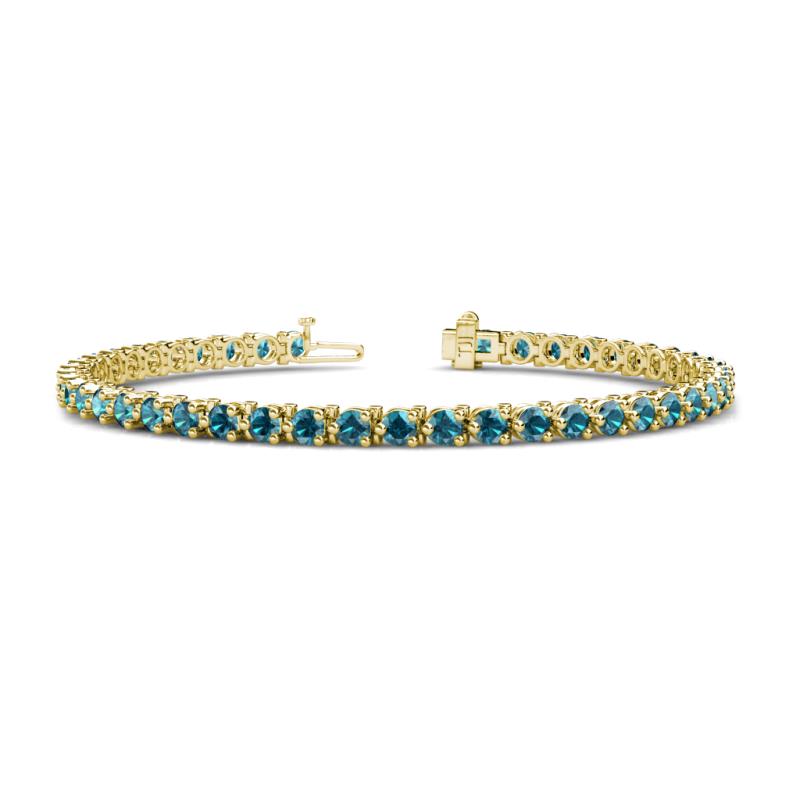 Cliona 3.60 mm London Blue Topaz Eternity Tennis Bracelet 