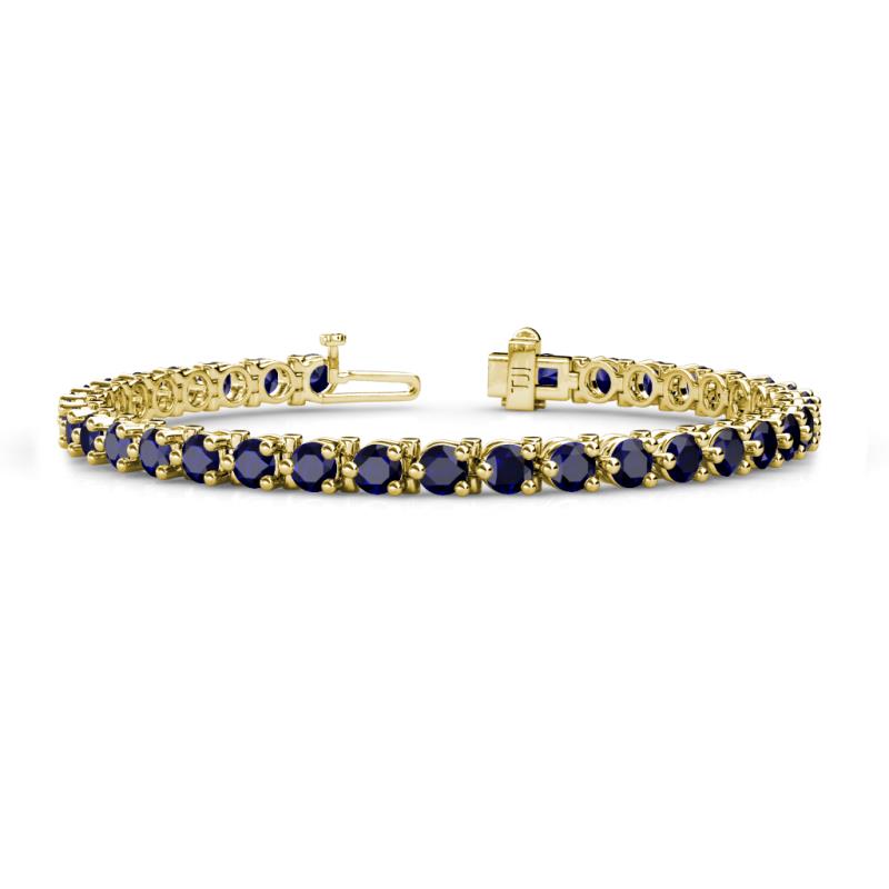 Cliona 4.10 mm Blue Sapphire Eternity Tennis Bracelet 