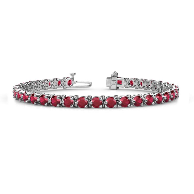 Cliona 4.10 mm Ruby Eternity Tennis Bracelet 