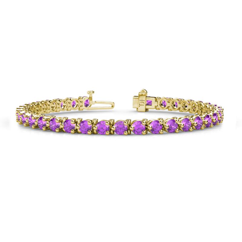 Cliona 4.10 mm Amethyst Eternity Tennis Bracelet 