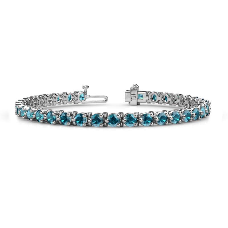 Cliona 4.10 mm London Blue Topaz Eternity Tennis Bracelet 