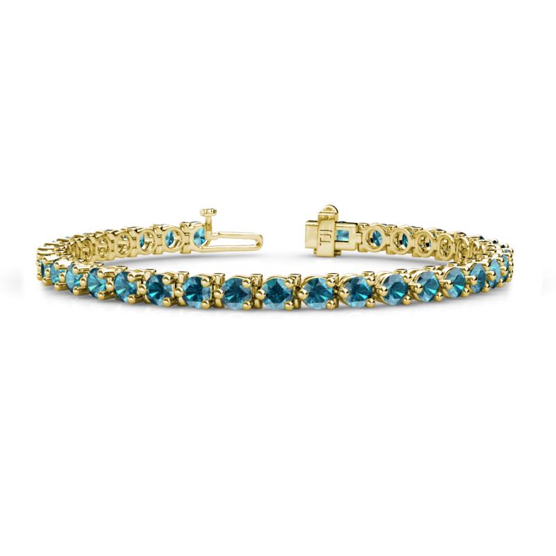 Cliona 4.10 mm London Blue Topaz Eternity Tennis Bracelet 