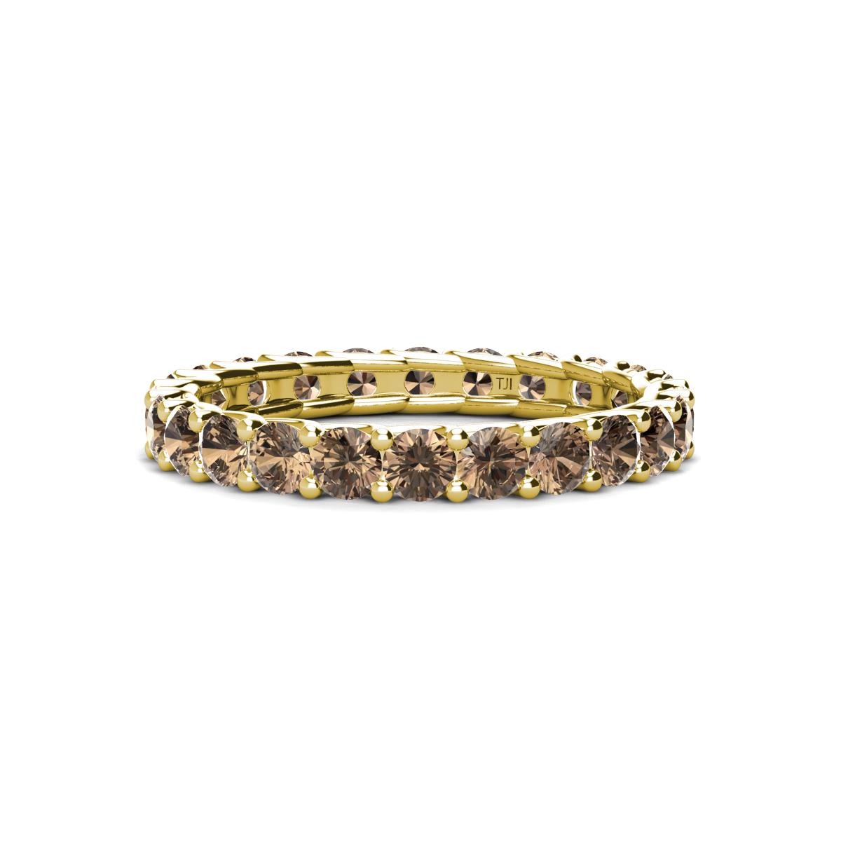 Laida 3.00 mm Smoky Quartz Eternity Band 