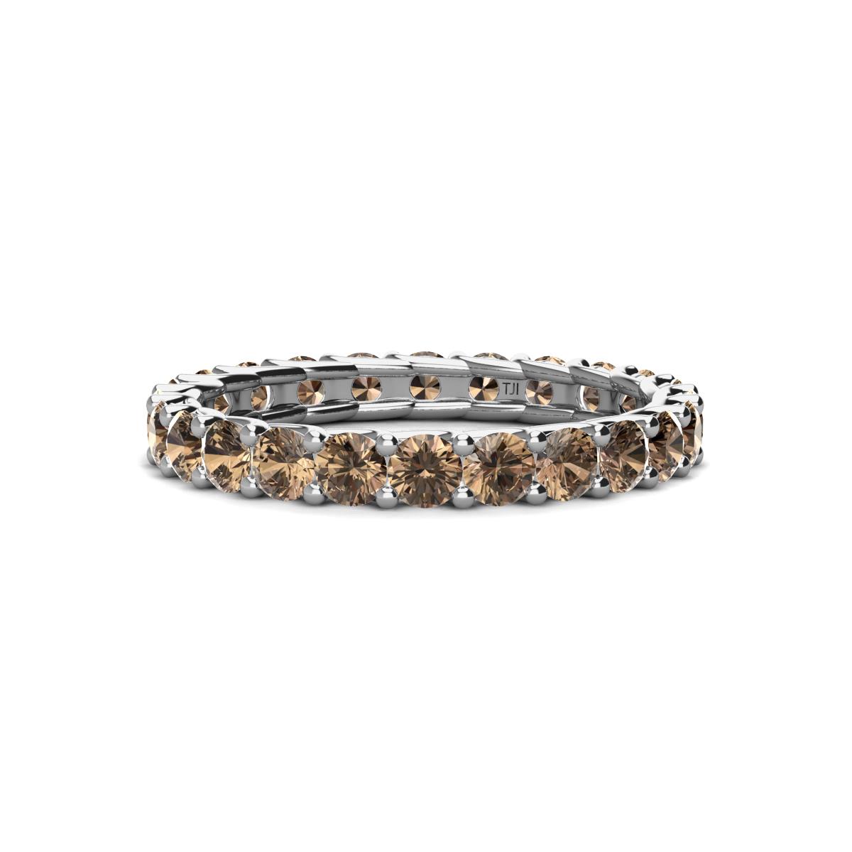 Laida 3.00 mm Smoky Quartz Eternity Band 