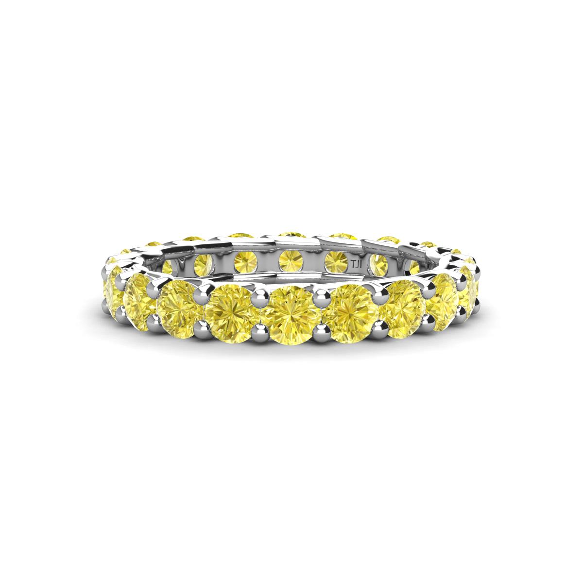 Laida 3.40 mm Yellow Diamond Eternity Band 