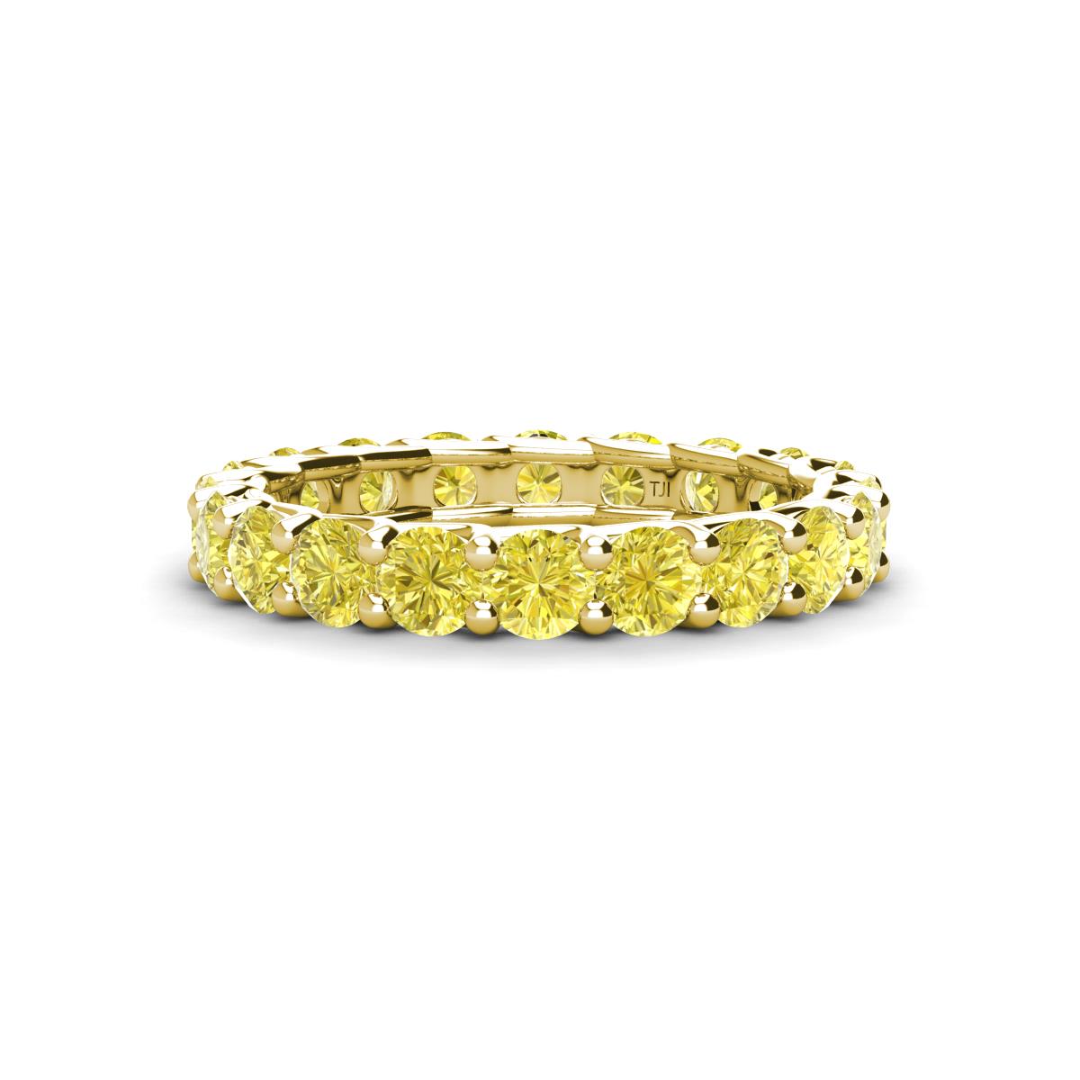 Laida 3.40 mm Yellow Diamond Eternity Band 