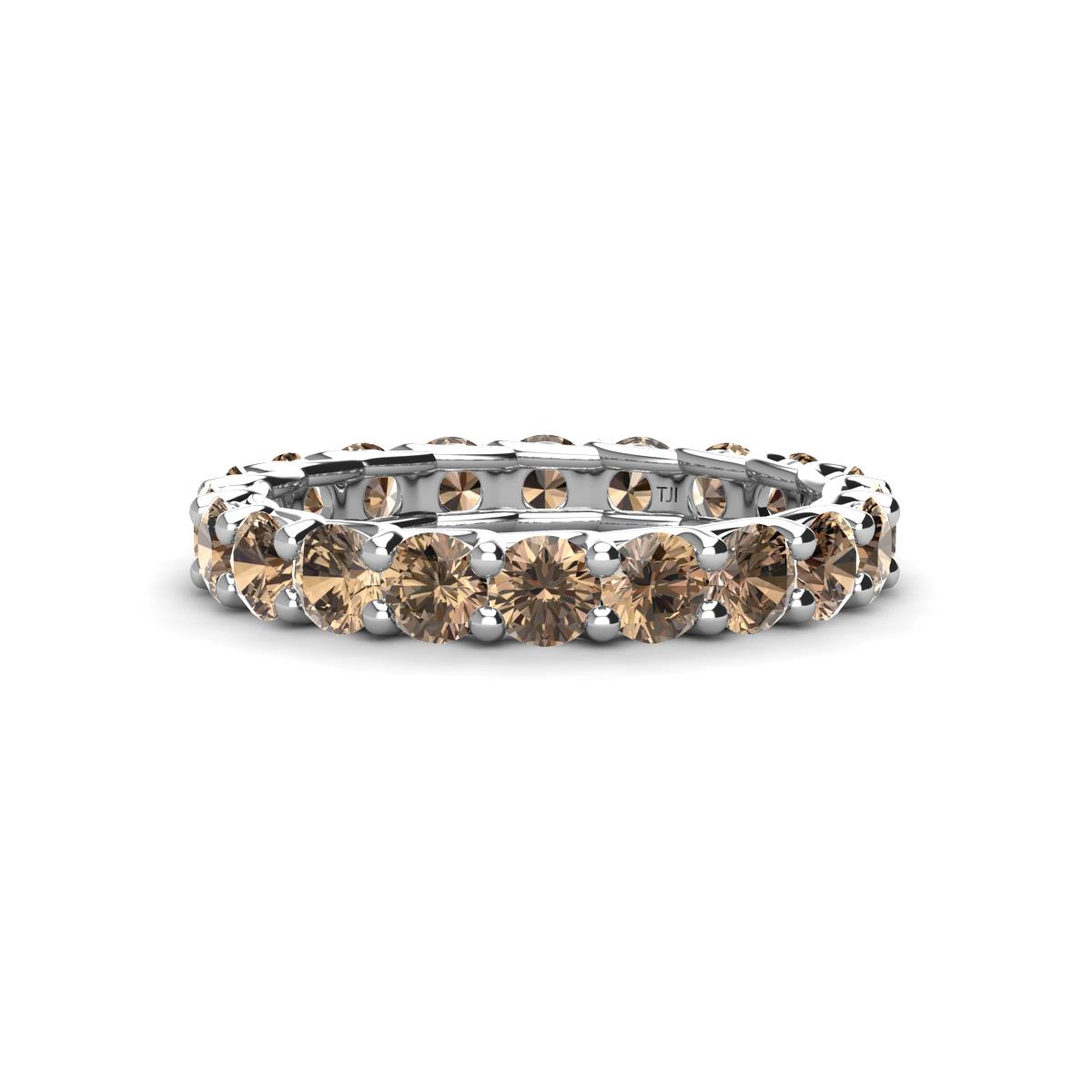 Laida 3.40 mm Smoky Quartz Eternity Band 