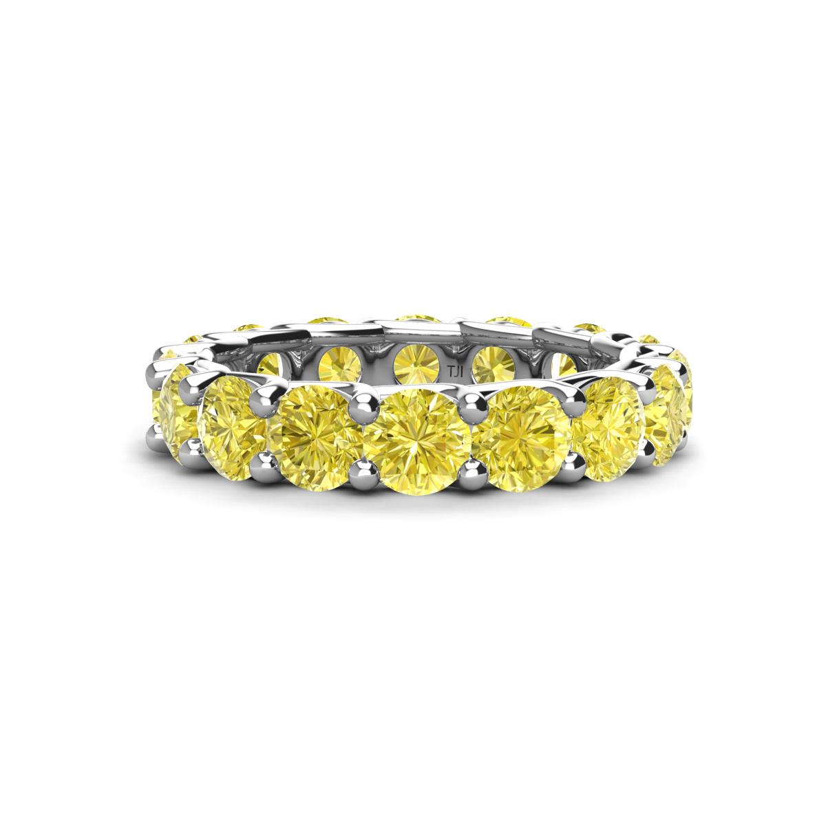 Laida 4.00 mm Yellow Diamond Eternity Band 