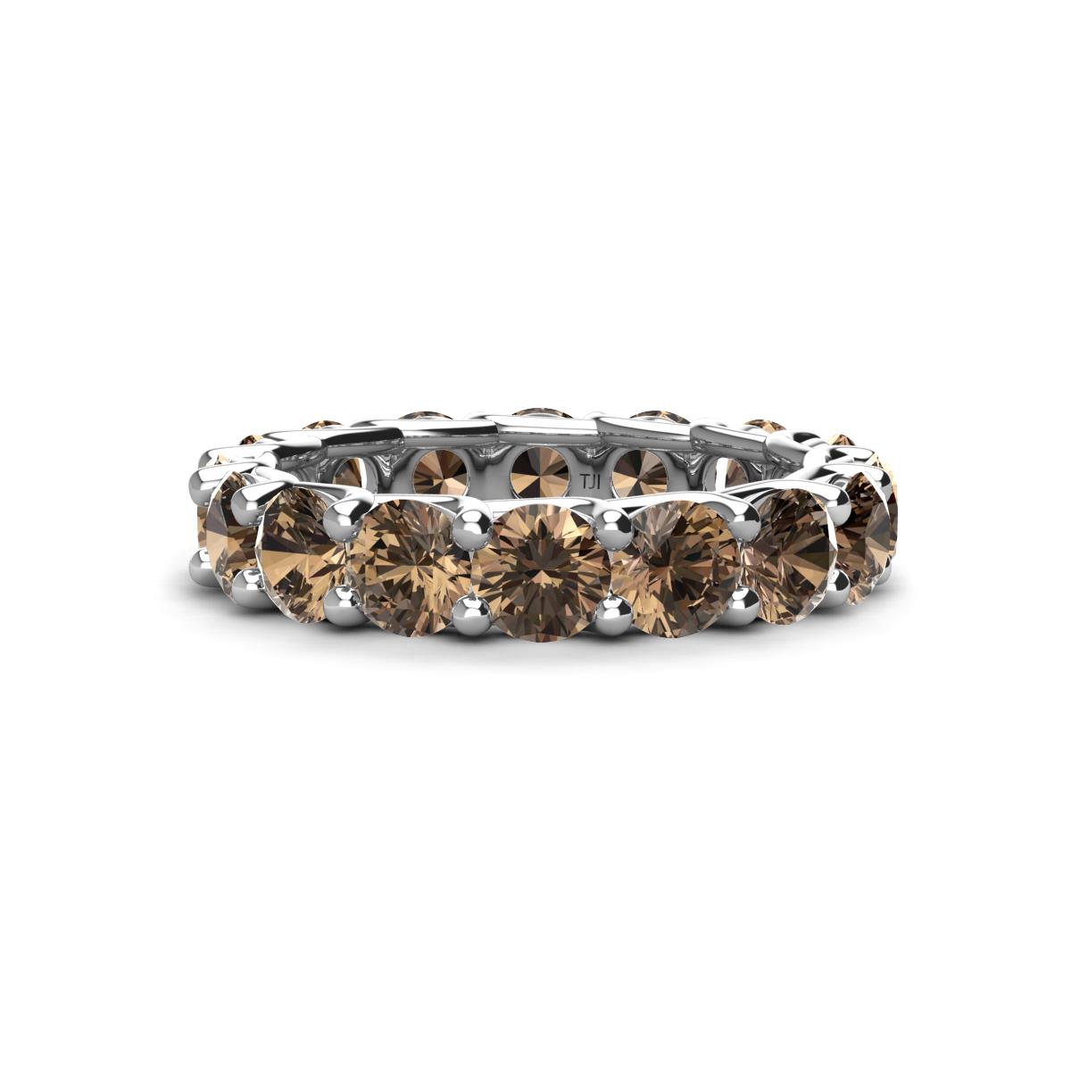 Laida 4.00 mm Smoky Quartz Eternity Band 