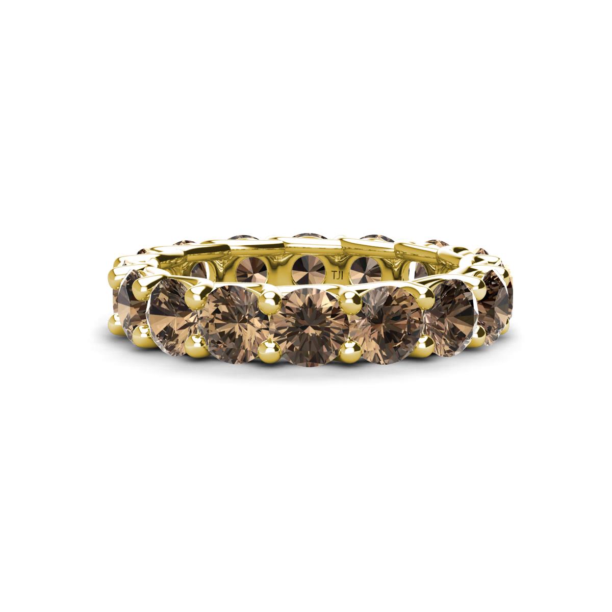 Laida 4.00 mm Smoky Quartz Eternity Band 