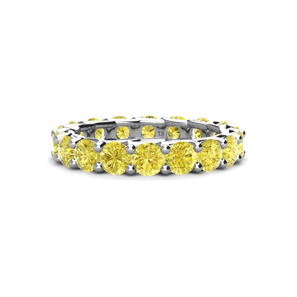 Laida 3.80 mm Yellow Diamond Eternity Band 