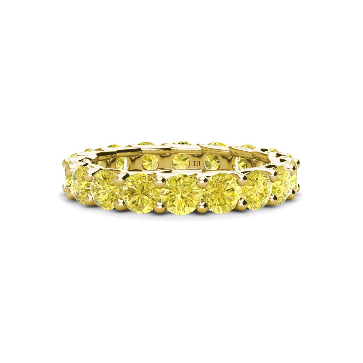 Laida 3.80 mm Yellow Diamond Eternity Band 