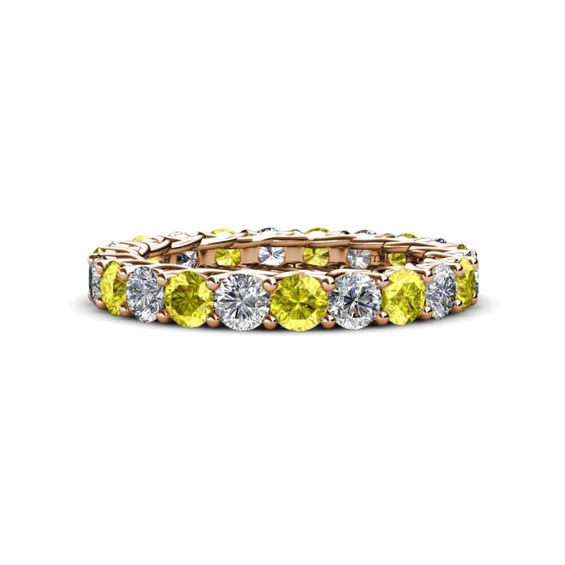 Lucida 3.40 mm Yellow and White Diamond Eternity Band 