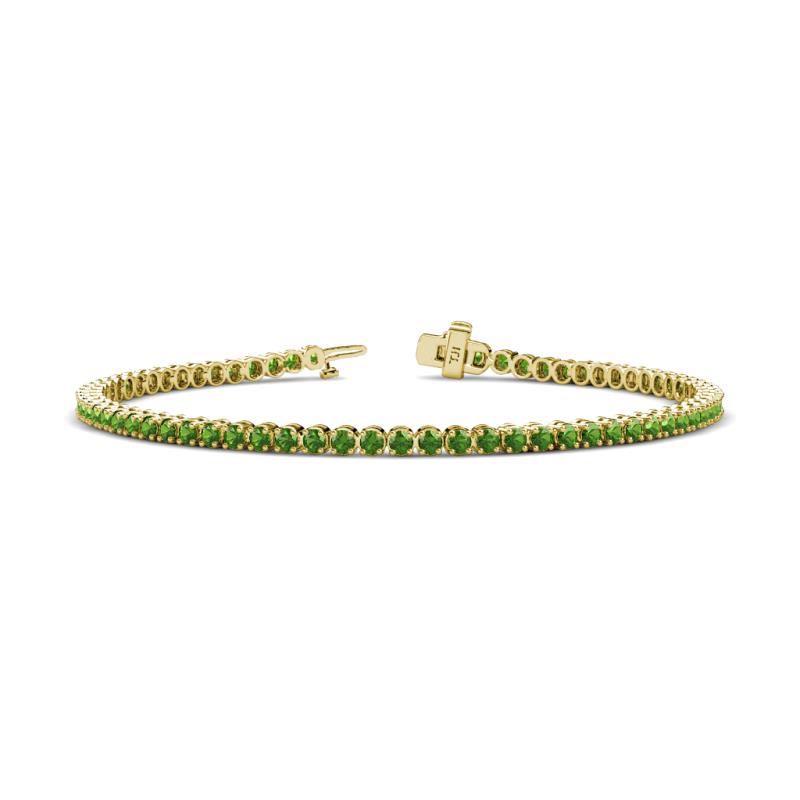 Izarra 2.30 mm Green Garnet Eternity Tennis Bracelet 
