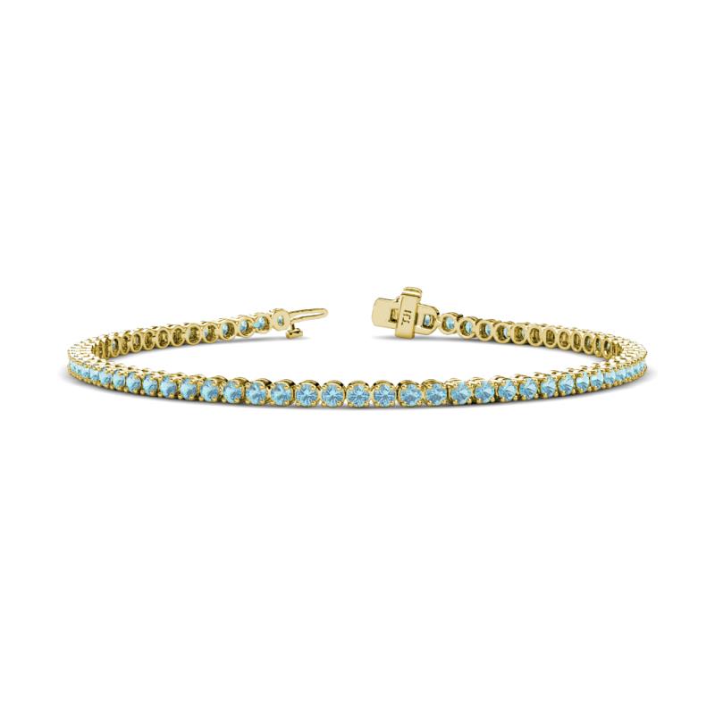 Izarra 2.30 mm Aquamarine Eternity Tennis Bracelet 