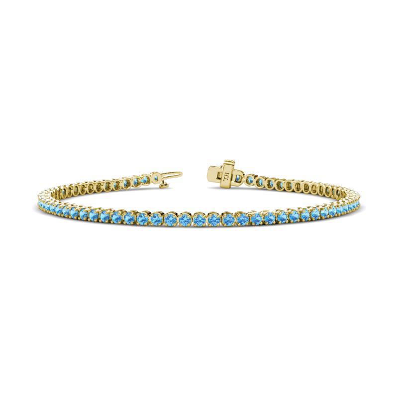 Izarra 2.30 mm Blue Topaz Eternity Tennis Bracelet 