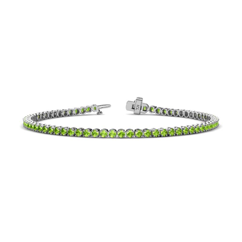 Izarra 2.30 mm Peridot Eternity Tennis Bracelet 