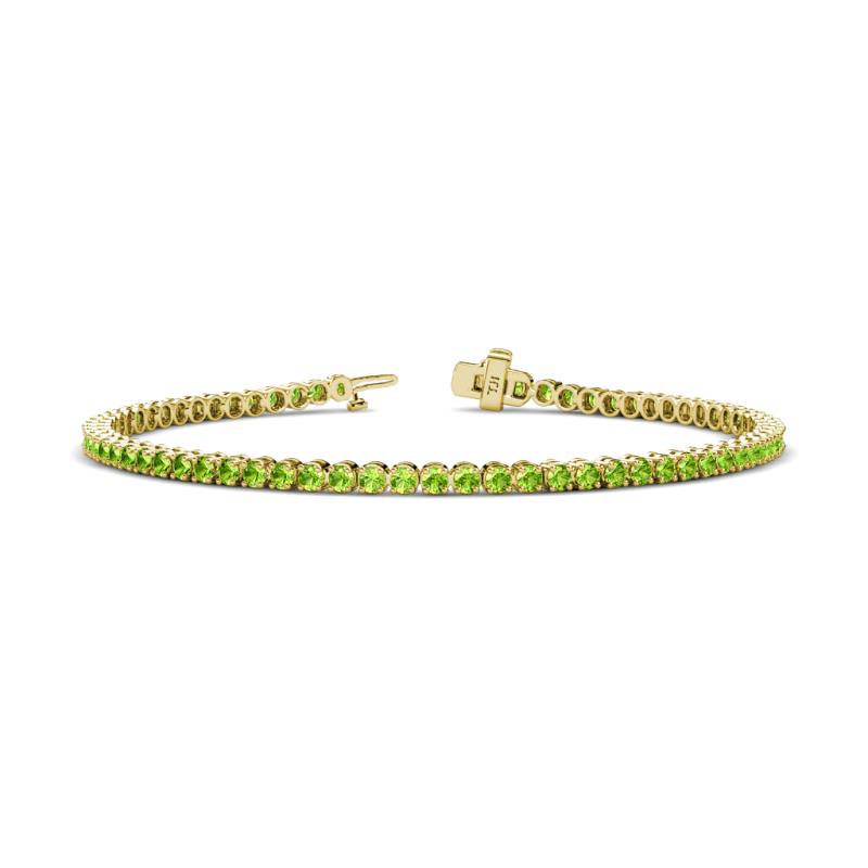 Izarra 2.30 mm Peridot Eternity Tennis Bracelet 