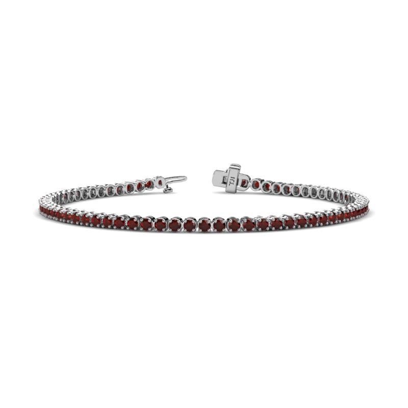 Izarra 2.30 mm Red Garnet Eternity Tennis Bracelet 