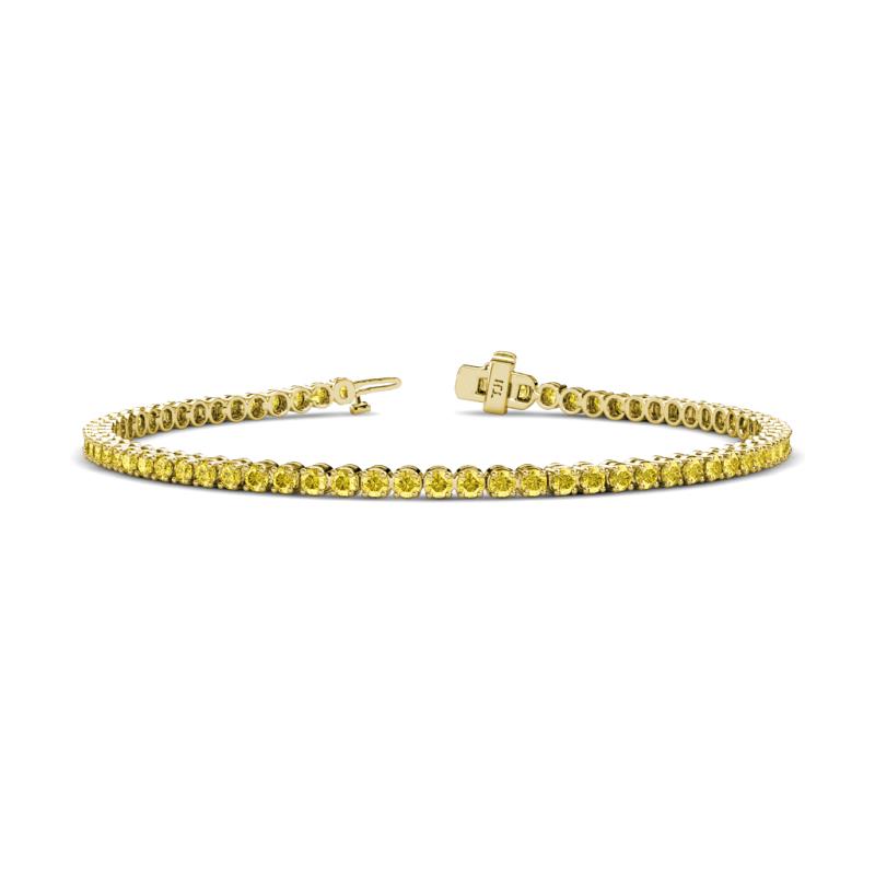Izarra 2.30 mm Yellow Sapphire Eternity Tennis Bracelet 
