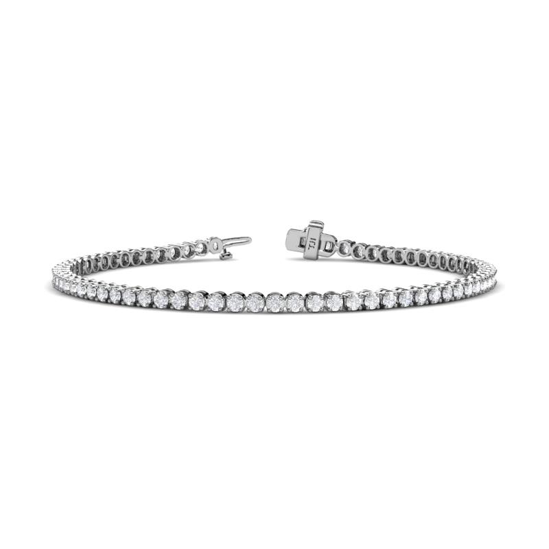 Izarra 2.30 mm White Sapphire Eternity Tennis Bracelet 