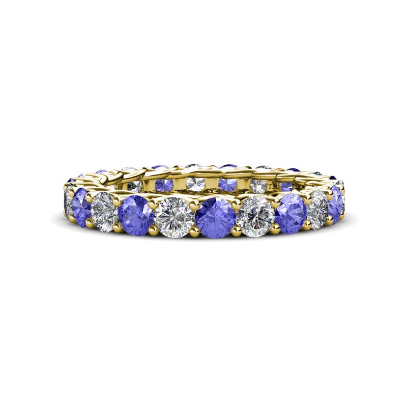 Lucida 3.40 mm Tanzanite and Diamond Eternity Band 