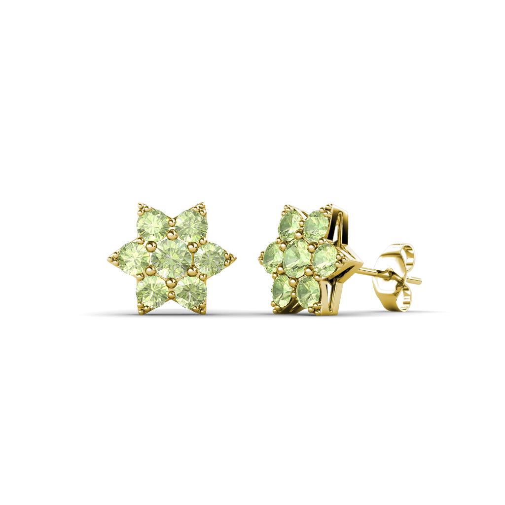 Amora Peridot Flower Earrings 