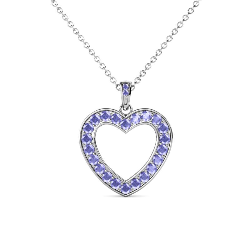 Naomi Tanzanite Heart Pendant 