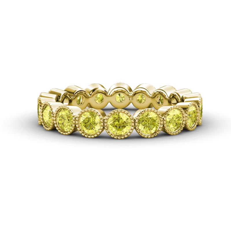 Arria 3.00 mm Yellow Diamond Eternity Band 